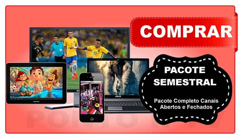 Assinar Canais Iptv Semestral 3 Pacote de Canais Iptv Semestral